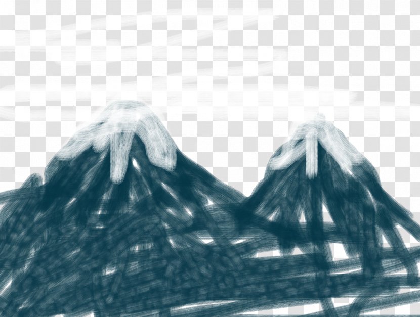 Drawing Mountain DeviantArt Earwax - Volcano - Shadow Transparent PNG