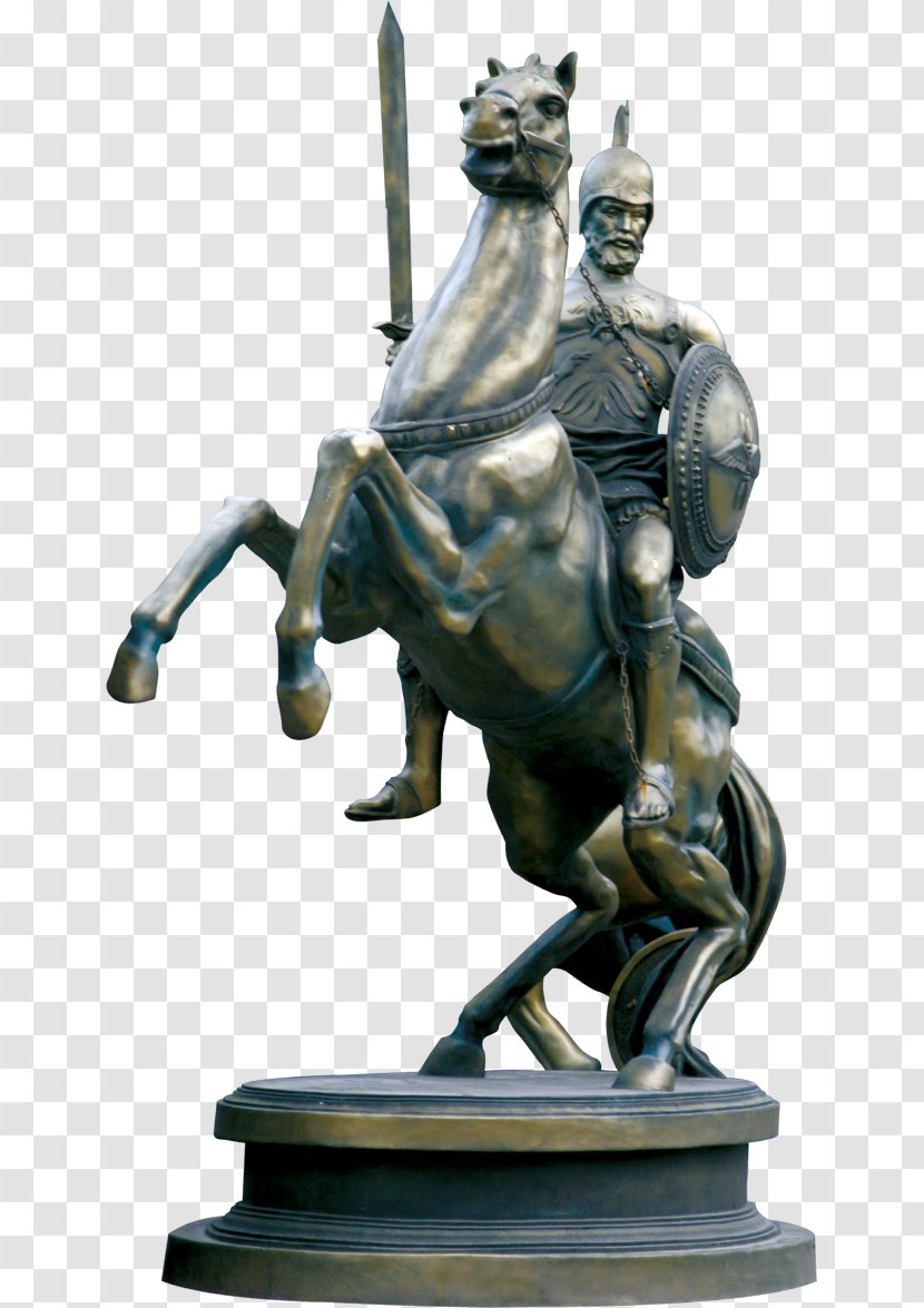 Knight - Bronze Sculpture - Classical Transparent PNG