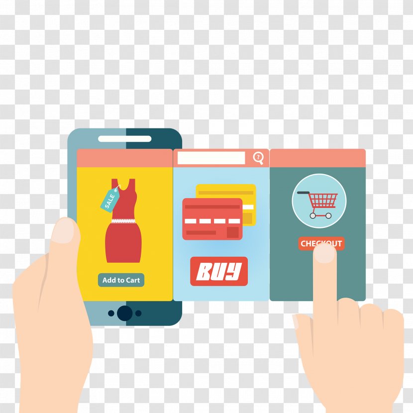 Digital Marketing Online Shopping E-commerce Retail - Shop - Cell Phone Transparent PNG