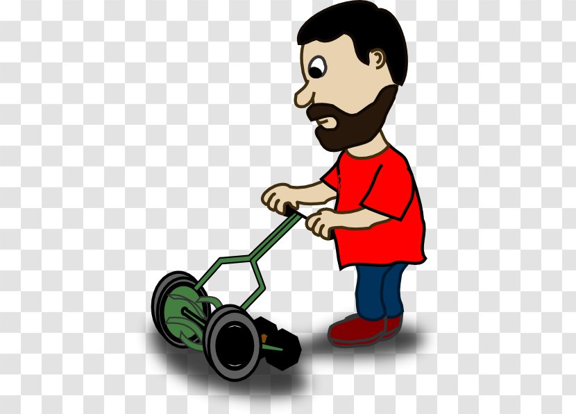 Lawn Mowers Riding Mower Clip Art - Garden - Man Mowing Cliparts Transparent PNG