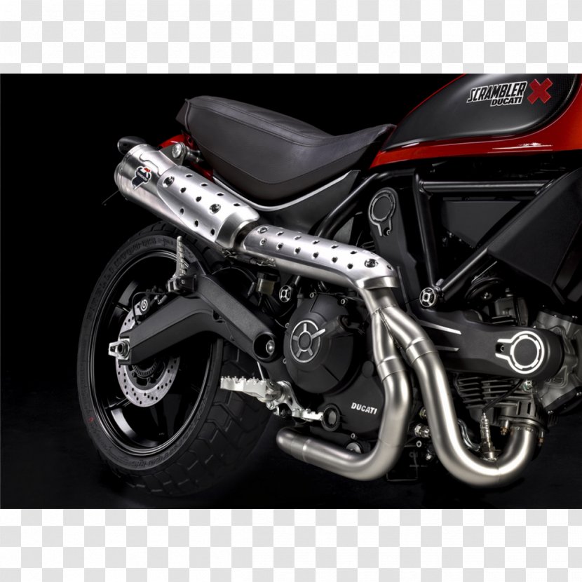 Tire Exhaust System Car Motorcycle Ducati Scrambler - Fairing Transparent PNG
