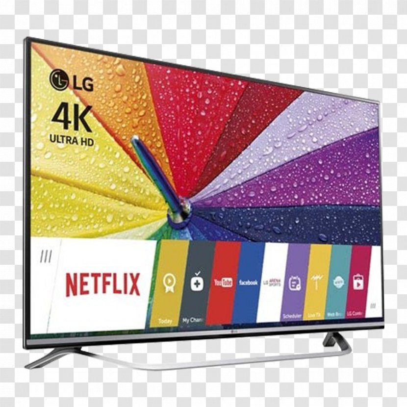 LED-backlit LCD Smart TV 4K Resolution Ultra-high-definition Television LG - Lg Uf6400 Transparent PNG