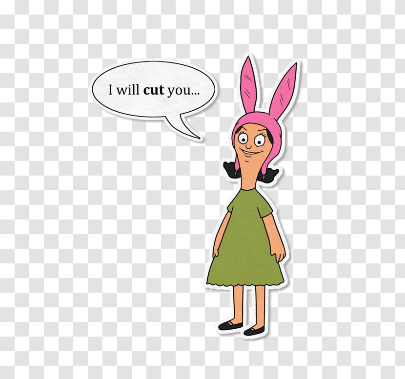 Hamburger Louise Belcher Tina Gene Bob - Mammal - Character Transparent PNG