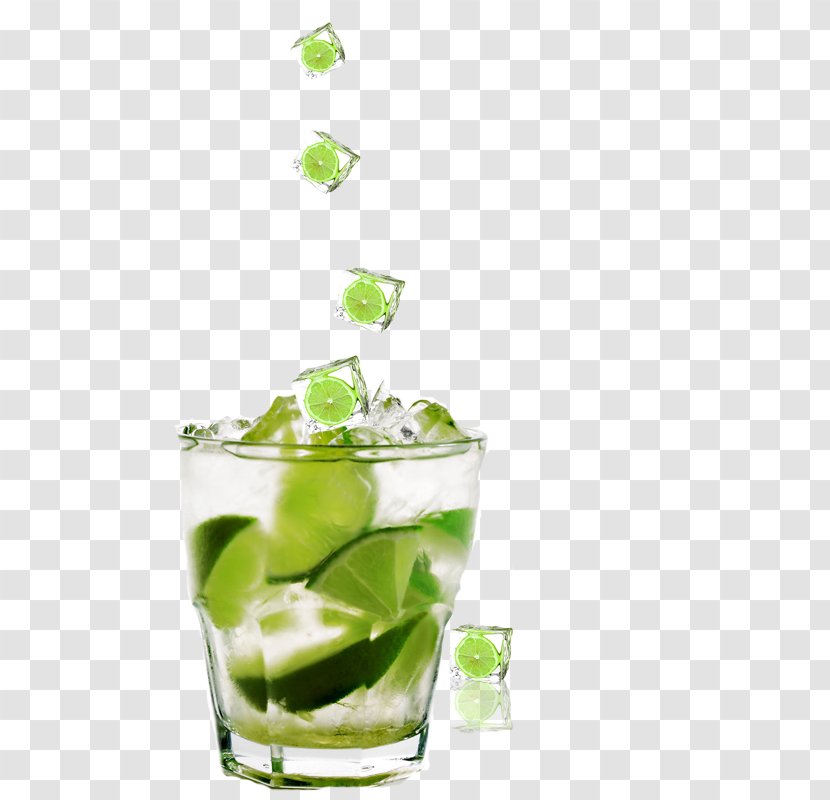 Cocktail Caipirinha Cachaxe7a Distilled Beverage Caipiroska - Lime - Ice Transparent PNG