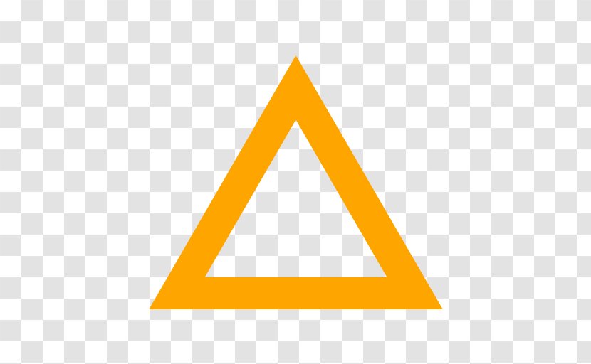 Illustrator Triangle - Text - Orange Transparent PNG