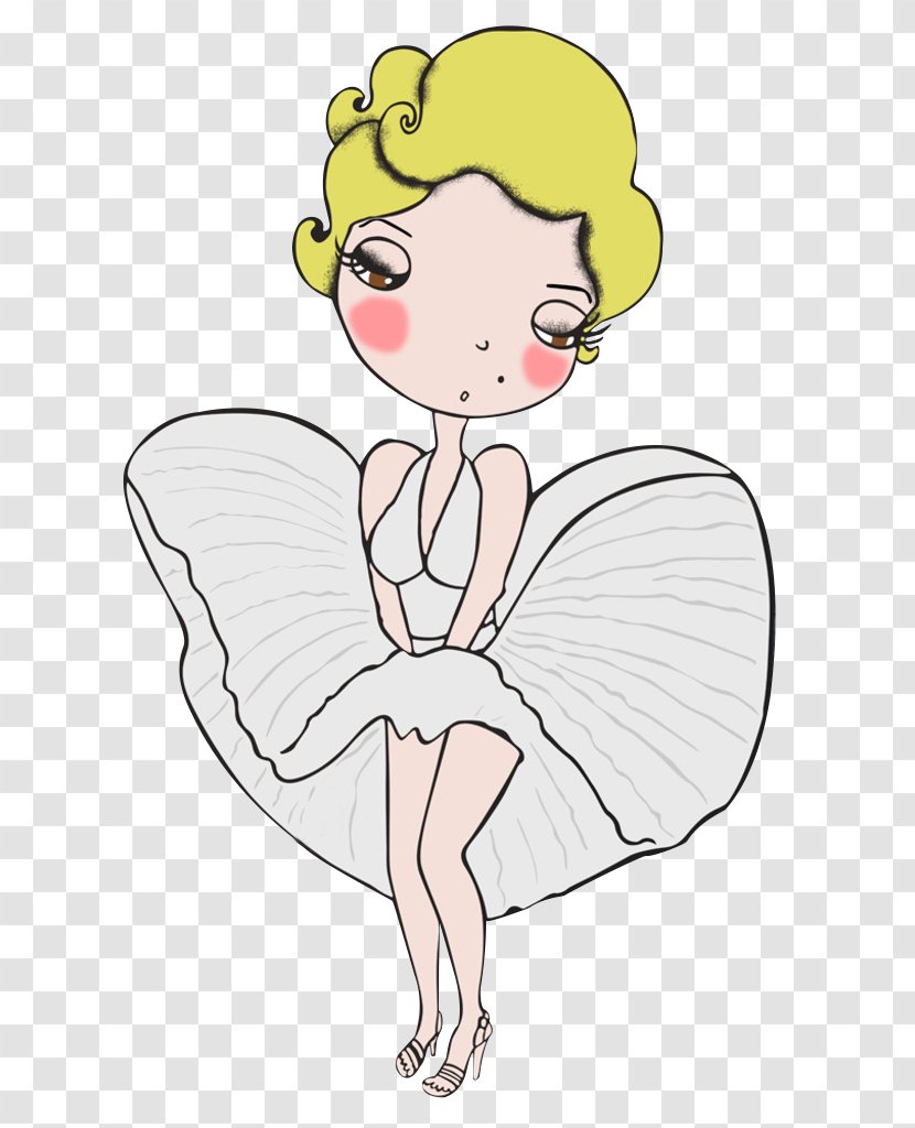 Cartoon Illustration - Hand-painted Version Of Monroe Transparent PNG