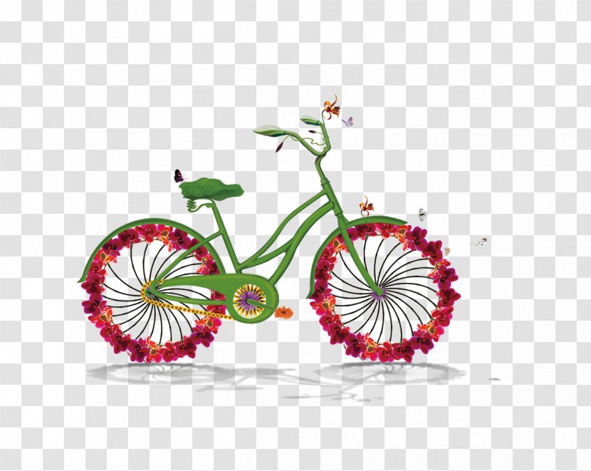 Advertising Bicycle Polxedticas De Movilidad Green Low-carbon Economy - Creative Bike Transparent PNG
