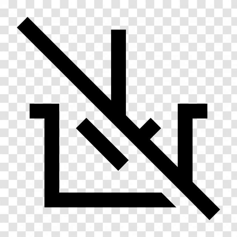 Brand Line Logo Font - Not Allowed Transparent PNG
