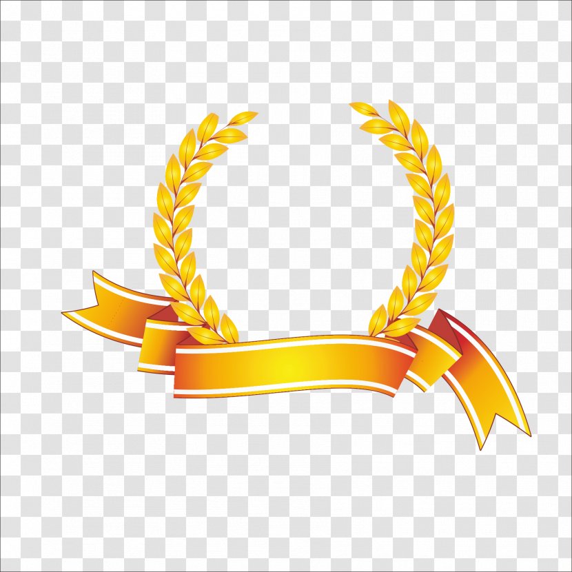 Award Symbol Clip Art - Ribbon - Olive Branch Transparent PNG