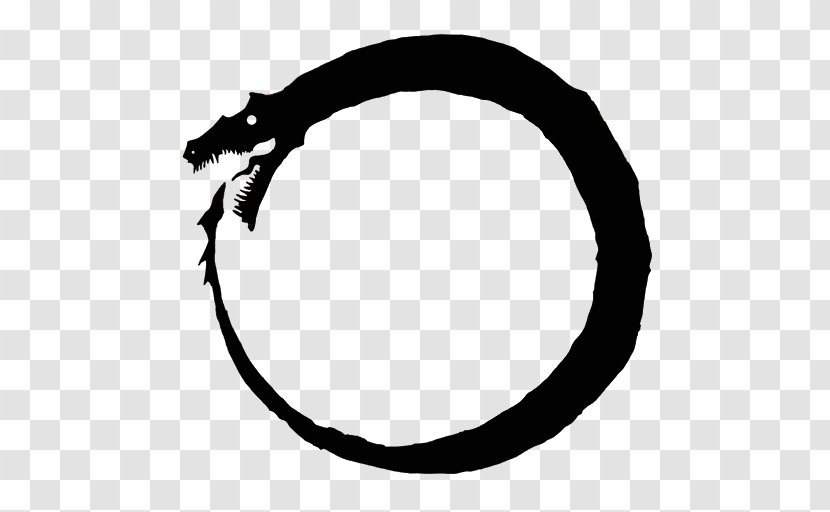 Ouroboros Symbol Jörmungandr Image Clip Art - Black And White Transparent PNG