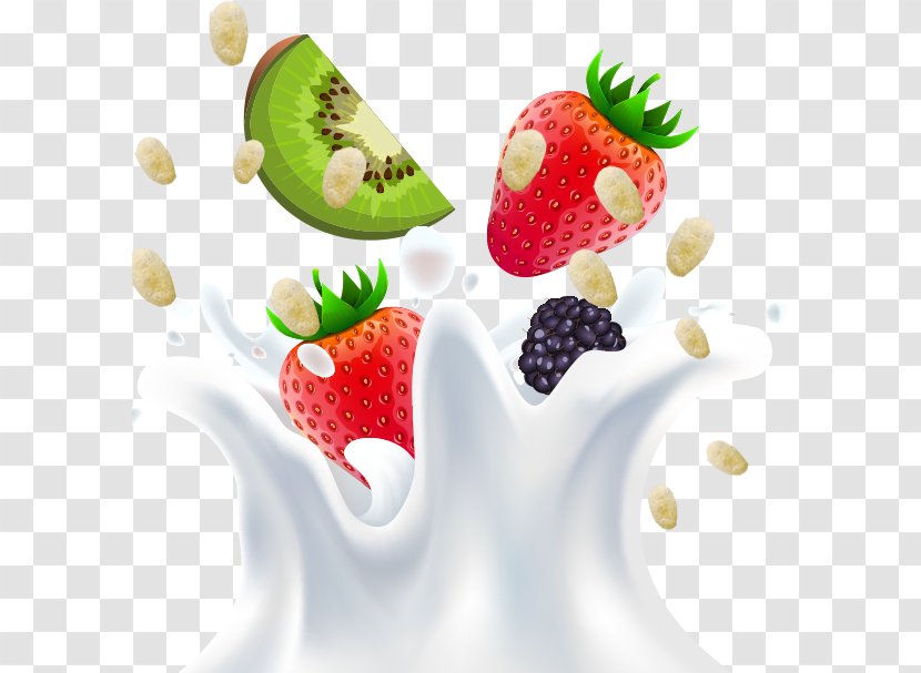 Strawberry Milk Kiwifruit - Fruit - Creative Transparent PNG
