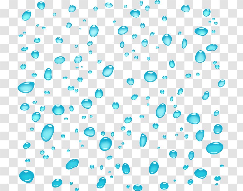 Yushui Rain Drop - Turquoise - Fresh Water Drops Transparent PNG