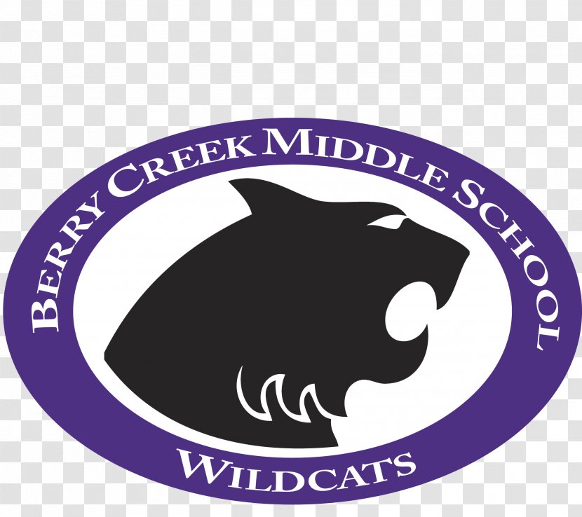 Berry Creek Middle School Yearbook Logo Road - Small To Medium Sized Cats Transparent PNG