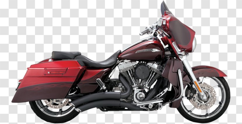 Exhaust System Harley-Davidson Touring Motorcycle Super Glide - Vance Hines Transparent PNG
