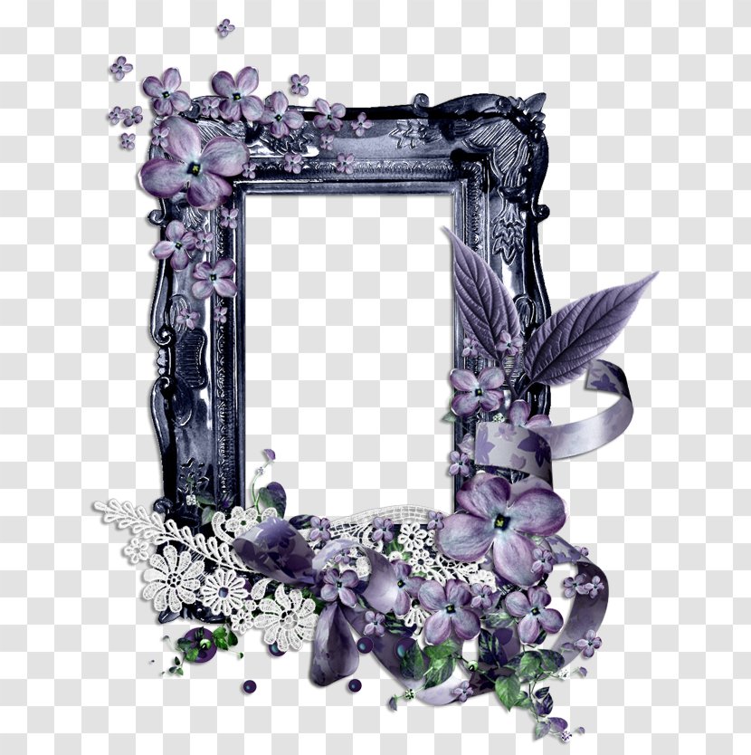 Picture Frames Photography Blog Clip Art - Floral Design - Lavender Transparent PNG