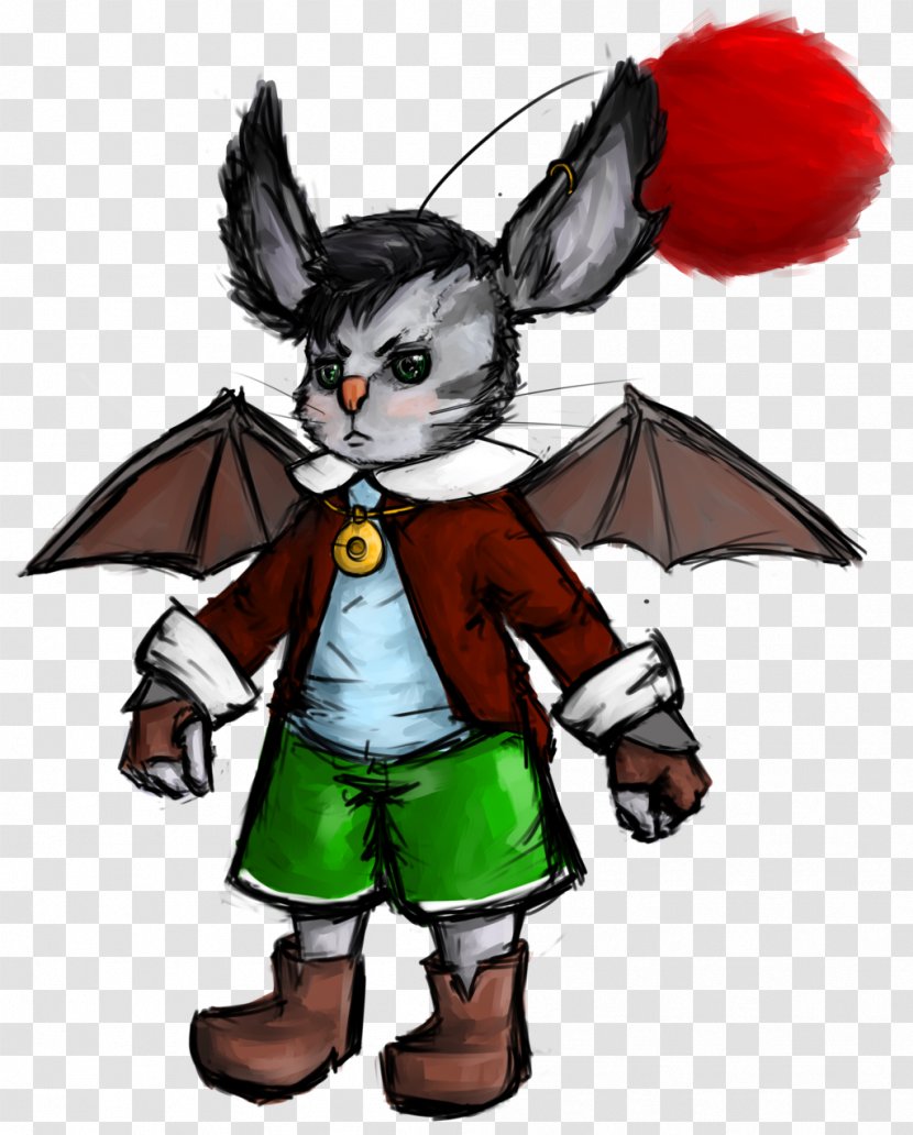 Mammal Legendary Creature Supernatural Clip Art - Tail - Moogle Transparent PNG