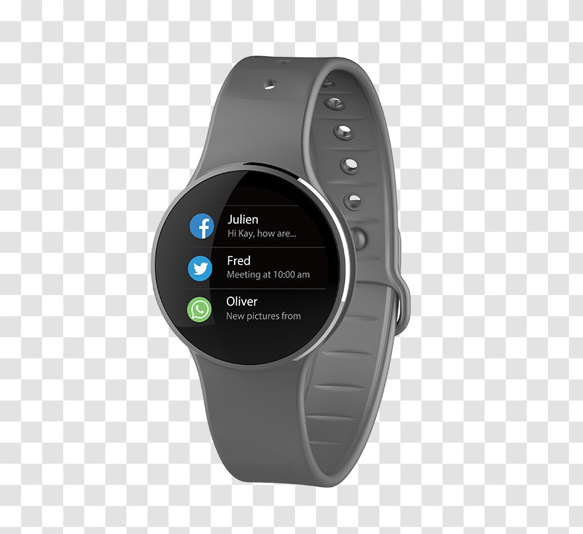 MyKronoz Zecircle² Mykronoz ZeCirlce 2 Smartwatch Activity Tracker - Watch Accessory - Grey Circle Transparent PNG