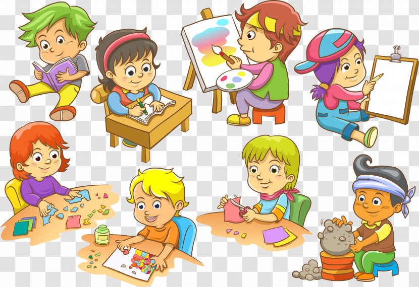 Child Euclidean Vector Illustration - Toddler - Children In School Transparent PNG