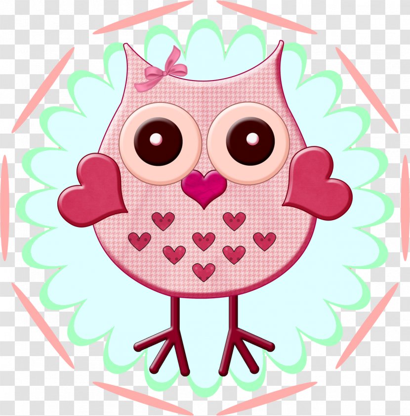 Owl Pink M Beak Clip Art - Magenta Transparent PNG