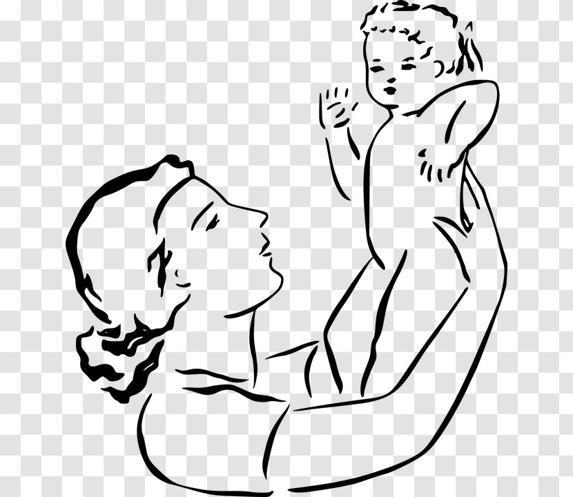 Mother Child Infant Clip Art - Cartoon Transparent PNG