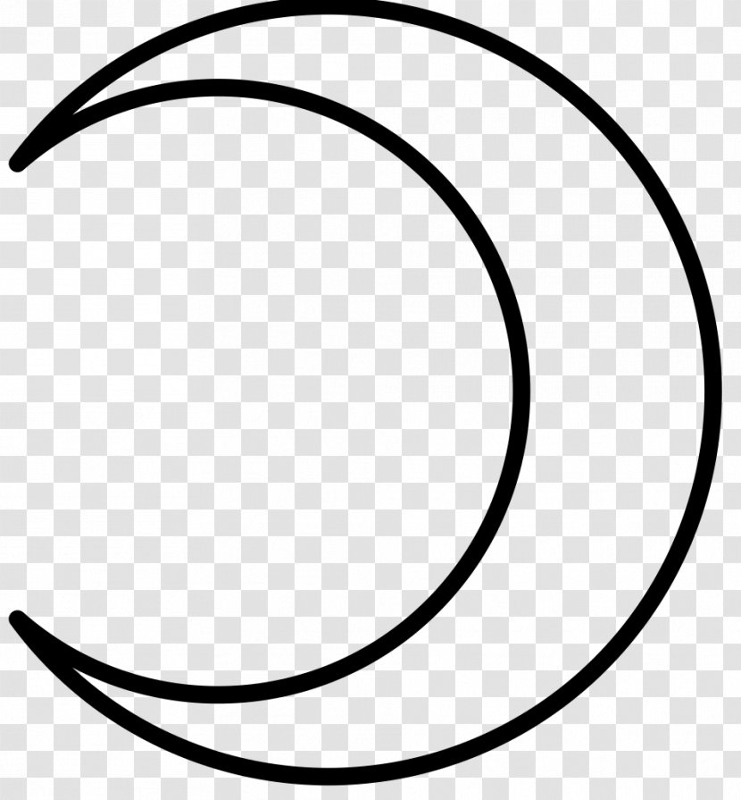 Crescent Drawing Symbol Lunar Phase Moon Transparent PNG