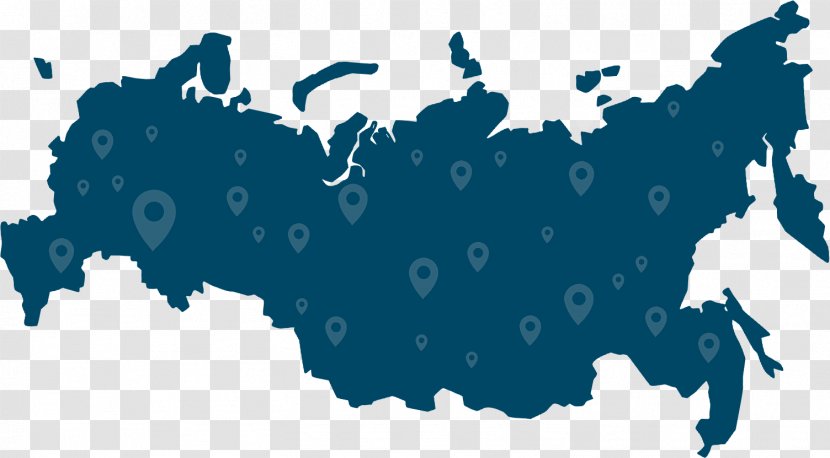 Russia Map Stock Photography - Black And White Transparent PNG