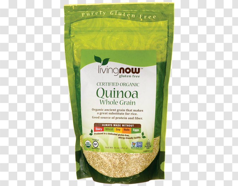 Organic Food Quinoa Whole Grain Cereal - Label Transparent PNG