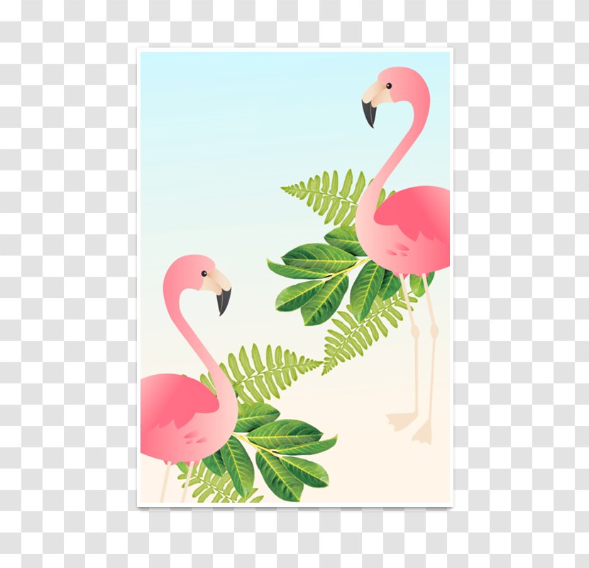 Flamingos Picture Frames Paper Decorative Arts Poster - Printing - Folhagem Transparent PNG