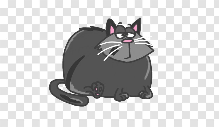 Black Cat Domestic Short-haired Kitten Whiskers - Nct - Cute Drawing Shorthair Transparent PNG
