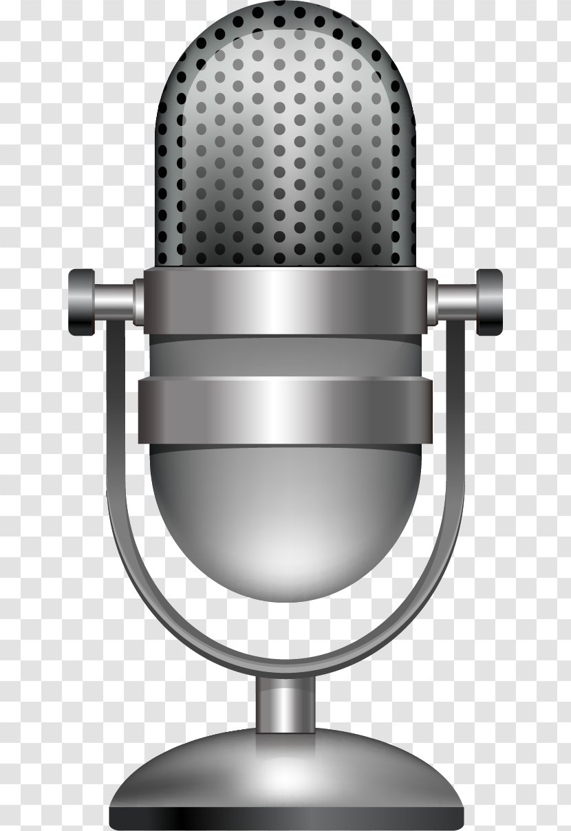 Microphone - Audio Equipment - Vector Gray Transparent PNG