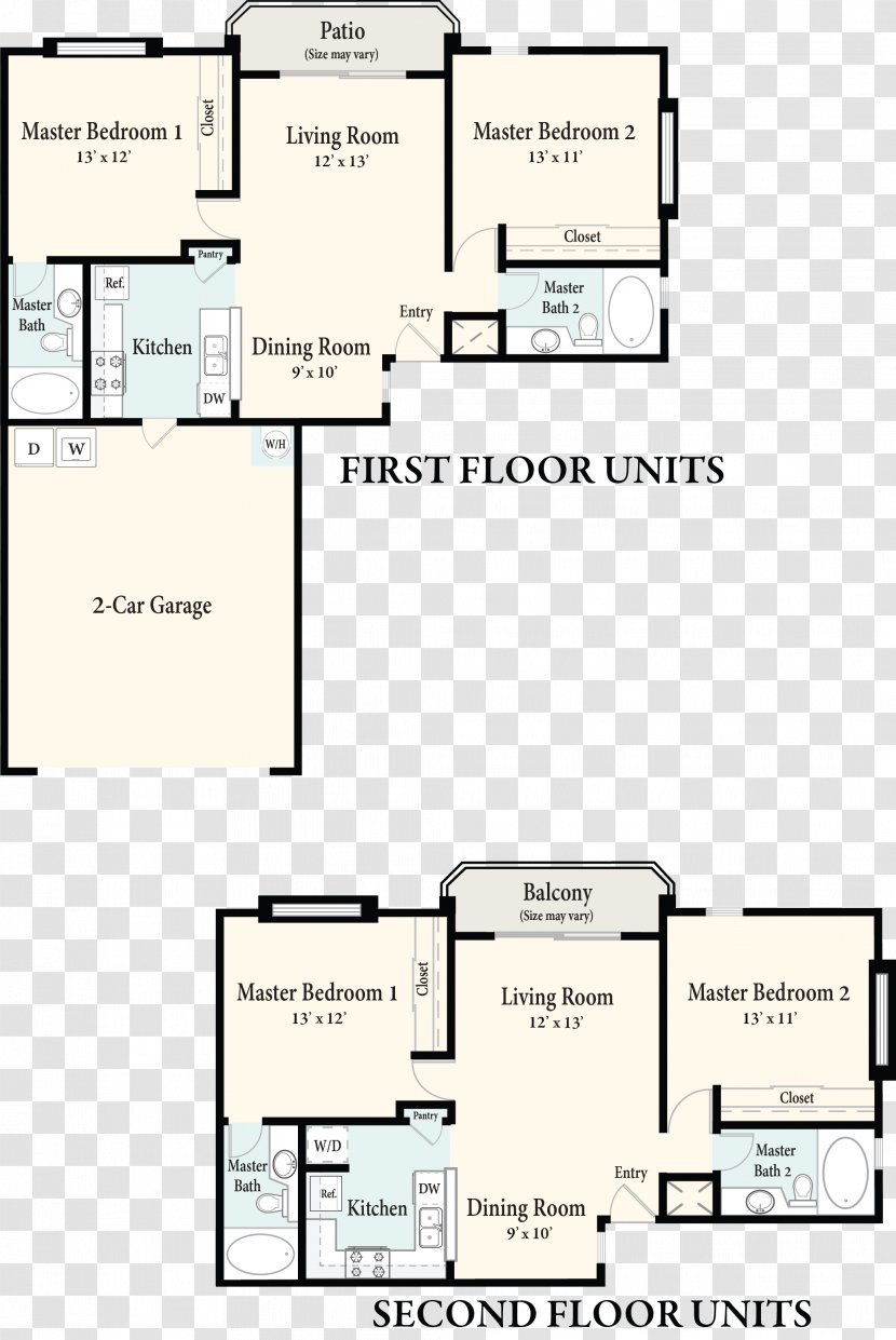 Sahara West Apartments Crystal Cove Drive Floor Plan - Apartment Transparent PNG