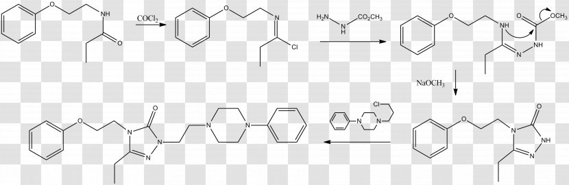 Nefazodone Trazodone Pharmaceutical Drug Organic Chemistry - Parallel - (corresponding Transparent PNG