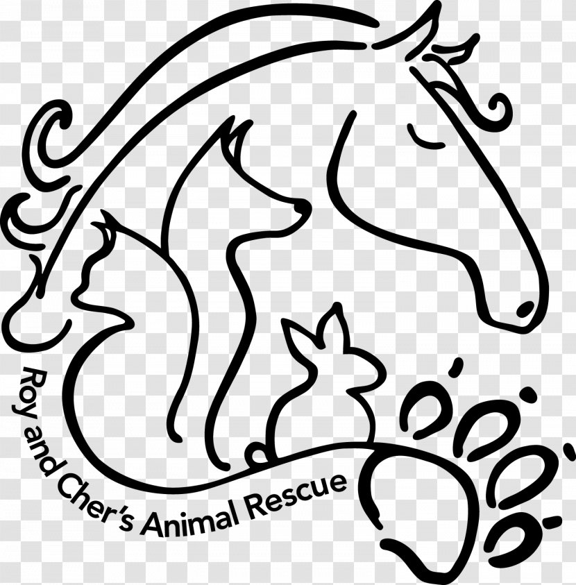 Animal Rescue Group Organization Dog Cat - Black And White Transparent PNG