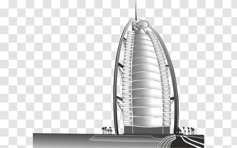 Burj Al Arab Drawing Hotel Art Clip - Lighting Transparent PNG