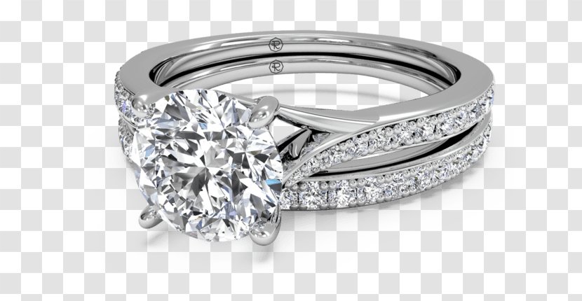 Diamond Engagement Ring Wedding Princess Cut - Mix Match Rings Transparent PNG
