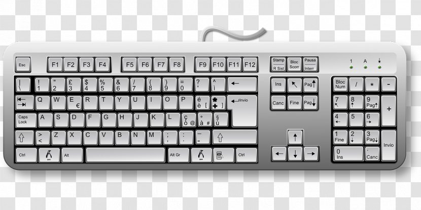 Computer Keyboard Mouse Laptop Dell Clip Art - Shortcut Transparent PNG