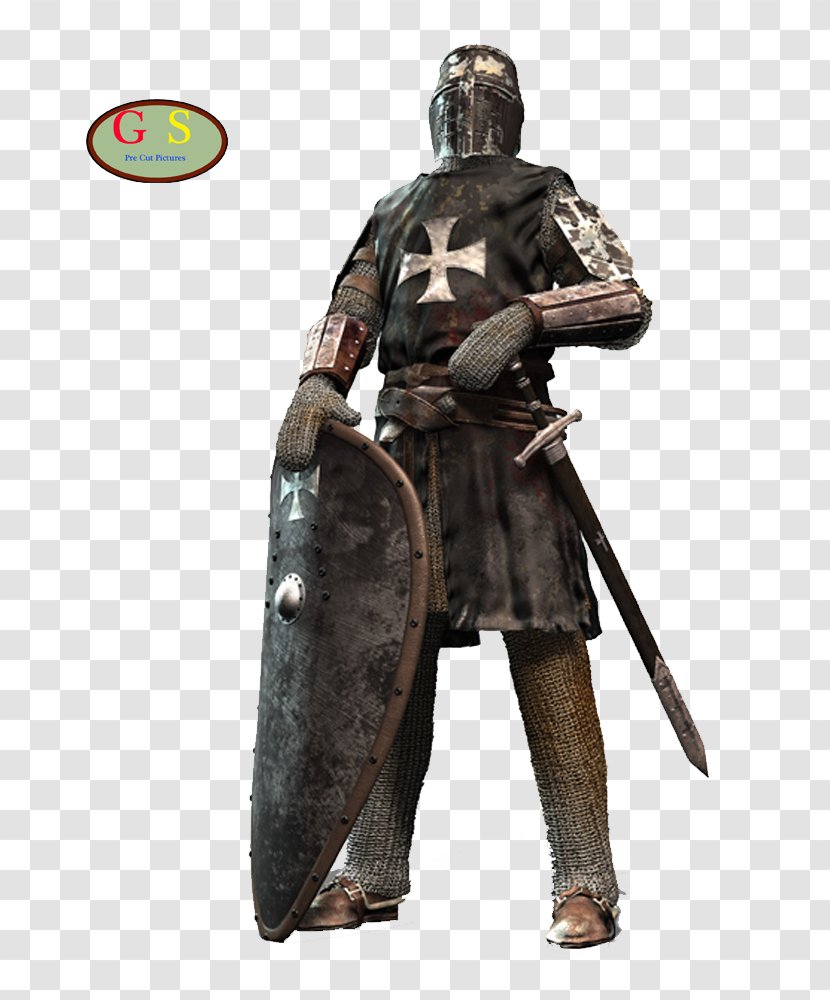 Knight Crusader Middle Ages Crusades Knights Templar - Helmet - Medival Transparent PNG