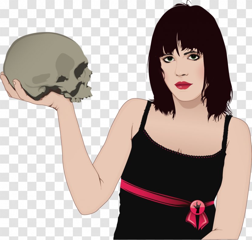 Illustration - Heart - Holding A Skull Cool Girls Transparent PNG
