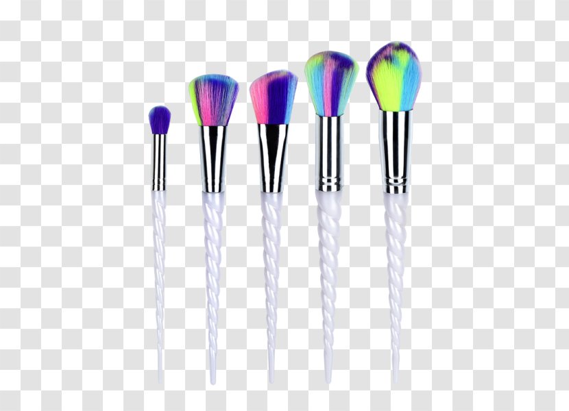 Makeup Brush Cosmetics Unicorn Bristle - Color Transparent PNG