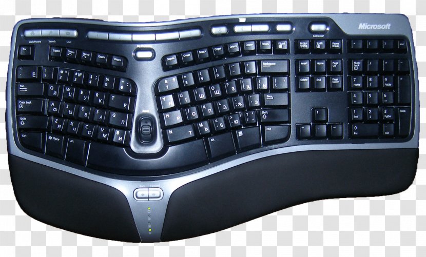 Computer Keyboard Ergonomic Microsoft Natural IntelliType Transparent PNG