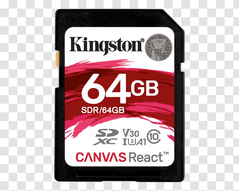 Secure Digital Kingston Technology SDXC Flash Memory Cards MicroSD - Card Transparent PNG