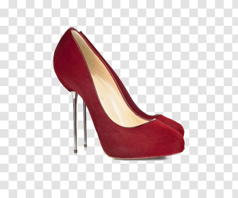 Court Shoe Red Patent Leather Fashion - High Heeled Footwear - Ultrafine Scrub With Heels Transparent PNG