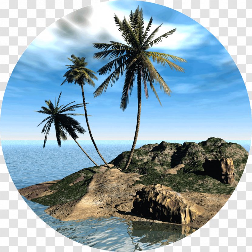 Desktop Wallpaper Desert Island Beach - Vacation Transparent PNG