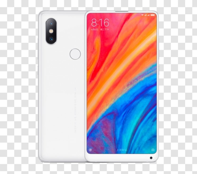 Xiaomi Mi Mix 2S Smartphone (Unlocked, 6GB RAM, 64GB, White) 6GB/128GB Dual SIM - WhiteSmartphone Transparent PNG