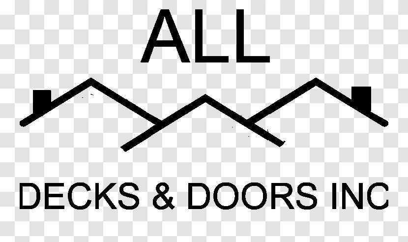 All Decks & Doors, Inc Home Appliance Roof Cleaning House - Area - Black And White Transparent PNG