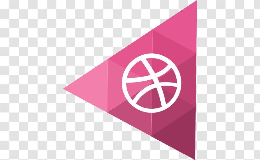 Social Media Dribbble Graphic Design - Pink Transparent PNG
