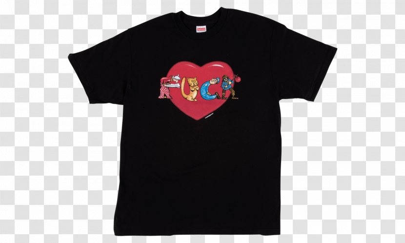T-shirt Logo Sleeve Heart Font - Cartoon Transparent PNG