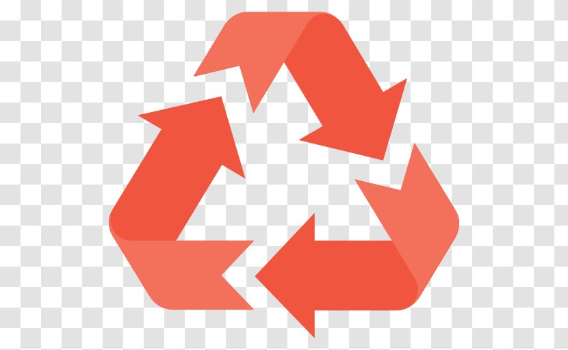 Recycling Symbol Waste - Red Transparent PNG