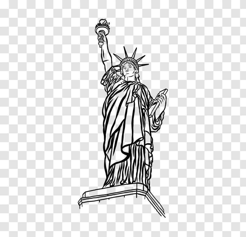 Statue Of Liberty Monument Drawing Art Transparent PNG