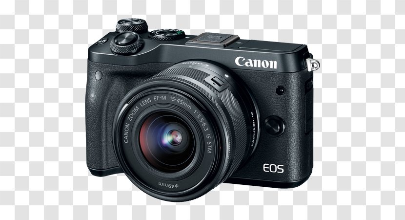 Canon EOS M6 EF-M 15–45mm Lens Mirrorless Interchangeable-lens Camera 18–150mm - Accessory - Digital Cameras Transparent PNG